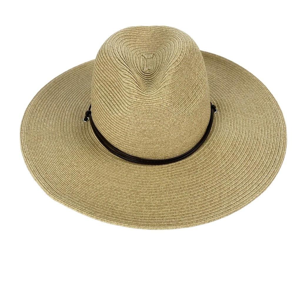 NWT San Diego Hat Co. Fedora Sun Hat with Flat Brim and UPF 50 4” Brim - Picture 1 of 7